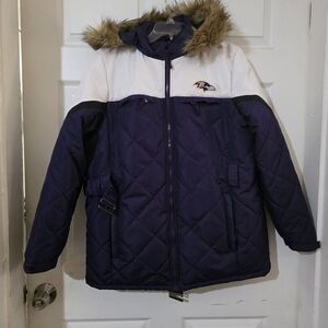 NFL Purple and White Puffer Jacket